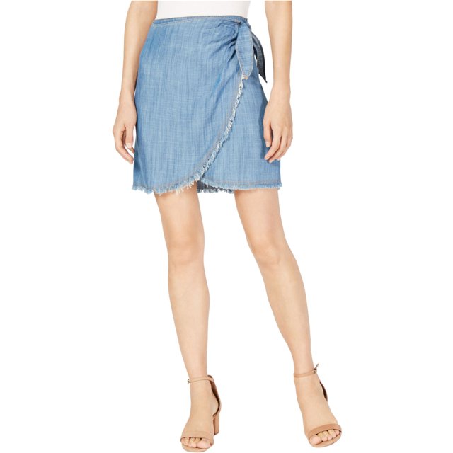 Falda de mezclilla Sage The Label para mujer color azul grande