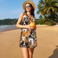 thumbnail image 3 of Lukts Chiens Différentes Races pour Robe Sans Manches pour Femmes, Robe d'Été à Col Rond avec Poches, Adaptée à la Vie Quotidienne, Plage, Fête, 3 of 7