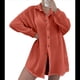 thumbnail image 3 of Vestido de Lentejuelas de Gran Tamaño para Mujer, Larga, Abotonado, para Playa, Verano 2025 Color Naranja 4XL, 3 of 6