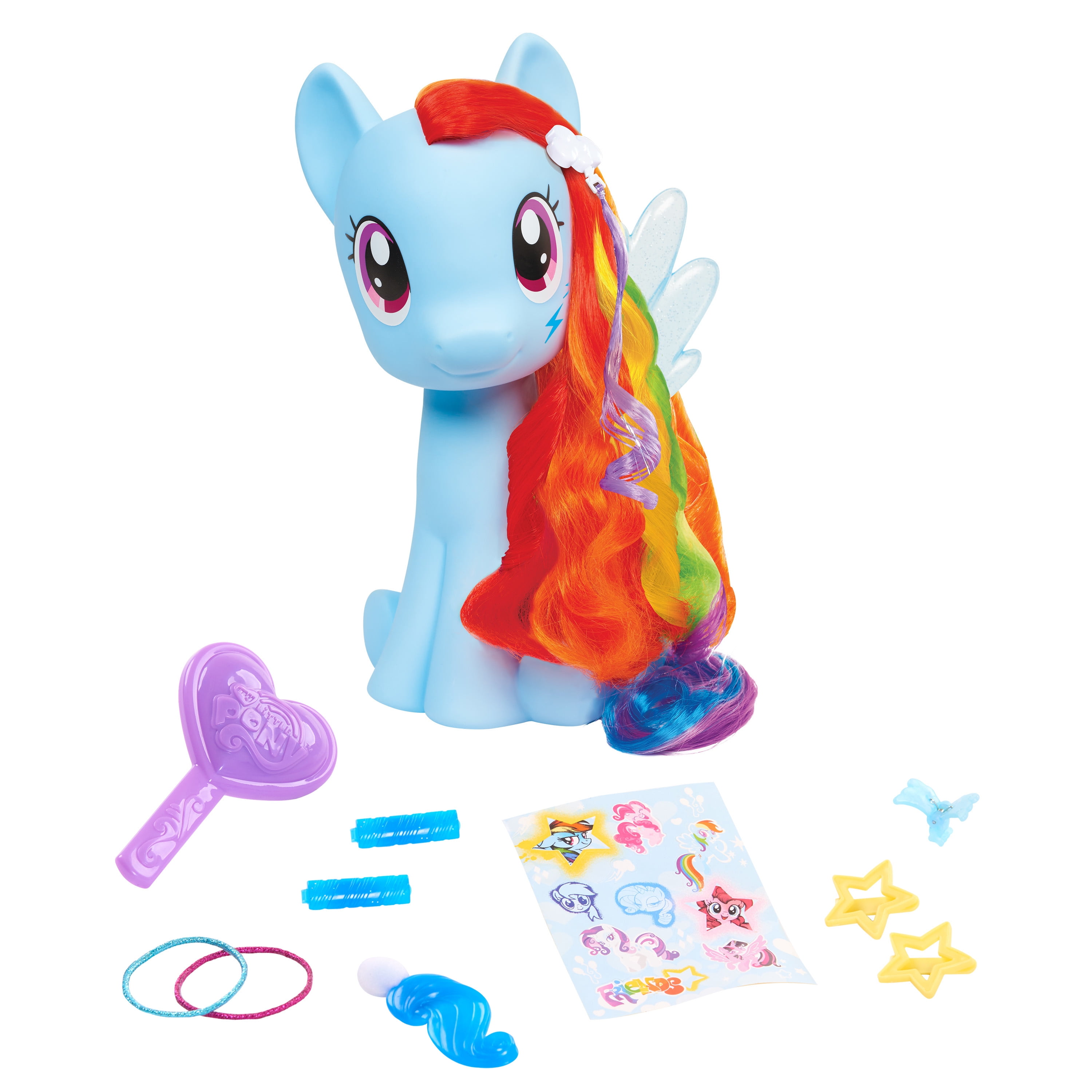 My Little Pony Figure Cartoon Toy Play Set ponies horses groom the mane a brush 