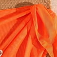 thumbnail image 4 of JIAYUE Girls Stylish Three Piece Bikini Set Seashell Detail Pure Color Square Collar Sleeveless Top With Swim Briefs And Coverup Skirt Summer Vacation Swimsuit For Kids, 4 of 7