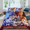 thumbnail image 2 of Black Clover Conjunto de sábanas temático, trío de piezas, cómodo y amigable con la piel, diseño único, regalo de decoración para el hogar para familiares, amigos y fans, 90 cm * 190 cm, 2 of 6
