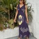 thumbnail image 3 of Vestido De Noche De Lujo Sin Mangas Para Mujer, Bat Vestido De Fiesta, 3 of 5