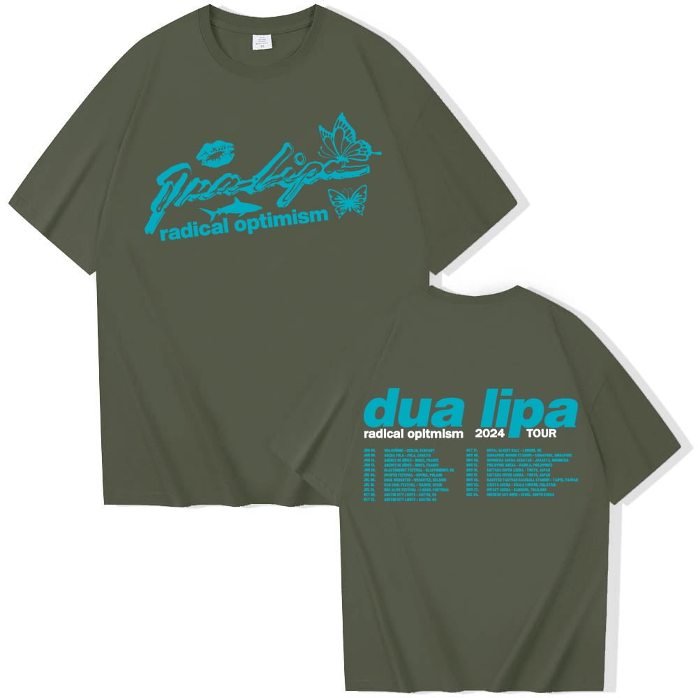 Dua Radical Optimism Tour 2024 Lipa T-shirt O-Neck Short Sleeve