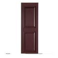 thumbnail image 1 of Premier Raised Panel Exterior Decorative Shutters, Burgundy - 15 x 63 in., 1 of 1
