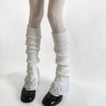 thumbnail image 6 of lanema 1 pair Soft & Knitted Leg Warmer 90s Ribbed Socks Shoe Sleeves with Flare Designing for Stylish Everyday Wear, 6 of 21