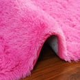 thumbnail image 2 of YJ.GWL Soft Fluffy Area Rug Plush Rugs Carpet for Living Room Bedroom, 4'x5.3',Hot Pink, 2 of 7