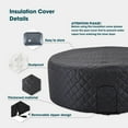 thumbnail image 3 of RELXTIME Insulated Cover Set for 82-inch Round Inflatable Hot Tubs, Outdoor Spa Covers, Mat, 3 of 6