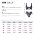 thumbnail image 2 of Kdxio Colorful Carp Streamer 1 Print Women's 2 Piece High Waisted Wrap Spaghetti Strap Summer Swimsuit Bikini Set-XX-Large, 2 of 5