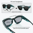 thumbnail image 4 of TINHAO Fit Over Glasses Sunglasses For Women Trendy Cat Eye Polarized Go Over Glass Sunglasses UV400 Protection, 4 of 7