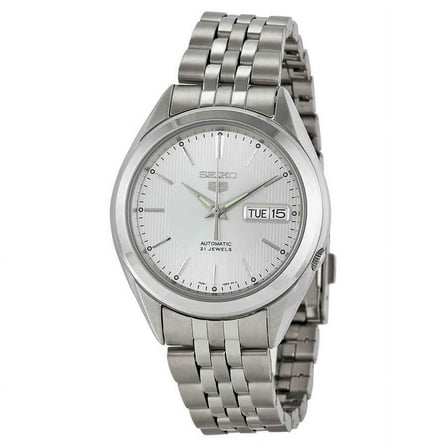 Seiko 5 Automatic Silver Dial Men's Watch SNKL15