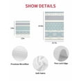thumbnail image 7 of Farm Fruits Kitchen Dish Towels for Drying Dishes Set of 4, Watermelon Lemons Peach Blue Grey Striped Waffle Weave Microfiber Hand Tea Bathroom Towels Quick Dry & Absorbent Towel 12x12, 7 of 7