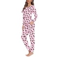 thumbnail image 2 of FOR U DESIGNS Pink Cow Print Dachshund Pajamas for Women Set Long Sleeve Set of 2 Size 3XL Nightwear for Women Pajama Set Pants Sleepwear Long Crew Neck Tops, 2 of 6