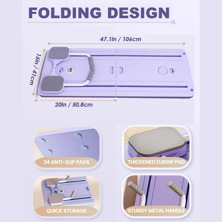 5 in1 pilates board for home foldable, portable pilates reformer