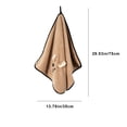 thumbnail image 3 of Fiudx Ofertas flash Artículos en oferta Toalla de lana Coral, toalla absorbente fuerte, secado rápido, linda toalla para lavado de cara, toalla para cabello seco suave y amigable con la piel, 3 of 6