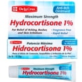 thumbnail image 1 of De la Cruz |Ungüento de hidrocortisona al 1%, ungüento antipicazón tópico, piel seca, enrojecimiento, dermatitis, eccema y erupciones cutáneas, 1 Oz, 1 of 3