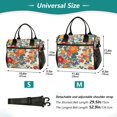 thumbnail image 4 of FORMRS Insulated Lunch Bag for Work School Unisex Large Capacity Cooler with Shoulder Strap, Orange Japanese Flowers Pattern, 4 of 6