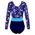 thumbnail image 2 of iEFiEL Girls Gymnastics Leotard Long Sleeves Dance Unitard Athletic Bodysuit Outfit, 2 of 5
