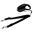 thumbnail image 1 of DEBGFS Dual Dog Retractable Leash - Non-Slip  One-Button Brake & Lock - 360° -Free  16ft Extendable Double Headed Lead - Polyester Fiber  Adjustable Walking & Running Lead for Two Dogs Up,Black, 1 of 7