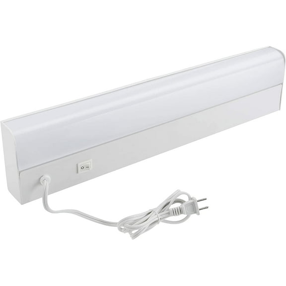 Xtricity 18 Inch LED Under Cabinet Lighting Fixture Plug in, 5W (30W Eqv), 5000K Daylight
