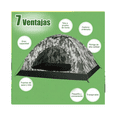thumbnail image 5 of Tienda Casa Campaña Grande Camping 3 Personas Fácil Instalar Verde/ Blanco, 5 of 5