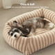 thumbnail image 3 of Cama para perro MIXJOY, tamaño mediano, 76 x 61 x 20 cm, lavable, de felpa, color beige, 3 of 7
