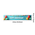 thumbnail image 6 of Colorful Happy Anniversary Banner with Balloons and Confetti Backdrop Background Decorations Party Supplies Photography Props Celebration Decor, 6 of 7