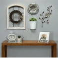thumbnail image 2 of 12" X 1" X 23" Gray Simple Floral Wall Decor, 2 of 2