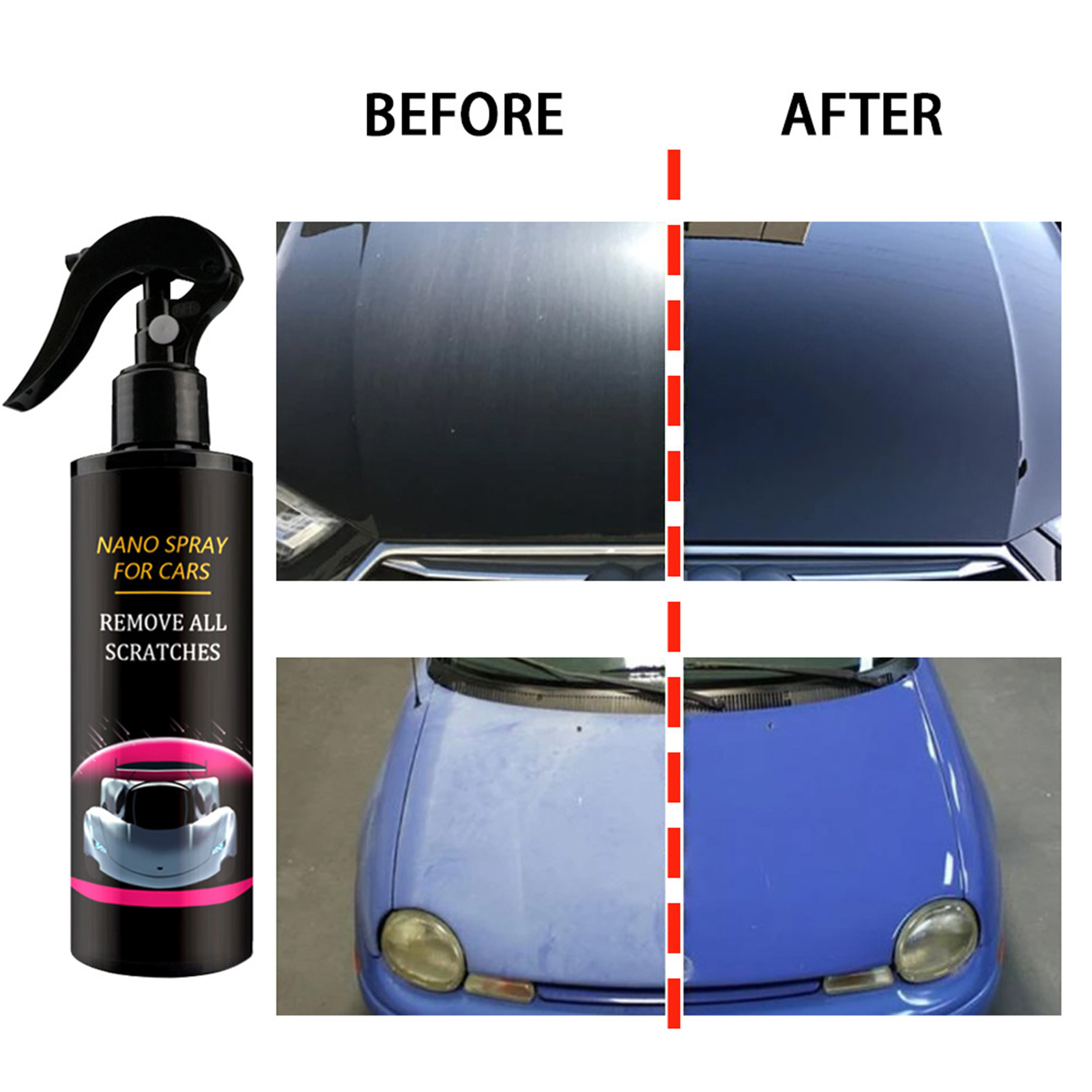 Car Scratch Repair Nano Spray, 120ml Car Nano Scratch Removal Spray