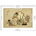 thumbnail image 4 of Art.com Blind Monks Examining an Elephant Art Print by Itcho Hanabusa, White Frame Wall Art, 29" x 21", 4 of 4