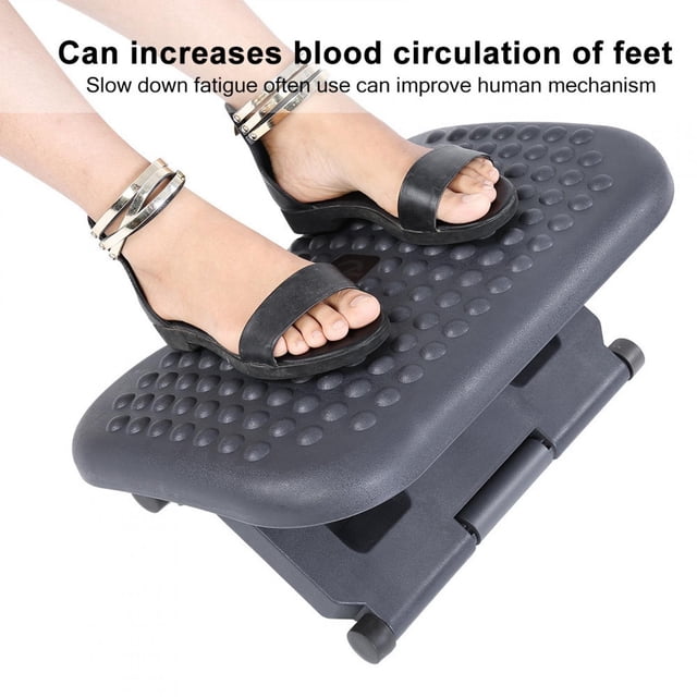 Sonew Foot Rest, Foot Stool,Adjustable Height Foot Rest Stool Ergonomic Portable Comfortable Under Desk Home Office