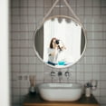 thumbnail image 2 of WHAMVOX  Bathroom Mirror Hanging Wall Decor Gold Circle Round Golden, 2 of 8