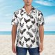 thumbnail image 2 of Balery Funny Chicken Camisas hawaianas de manga corta para hombre, camisas playeras de corte holgado, camisas de vacaciones con botones,3X-Large, 2 of 7