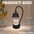 thumbnail image 2 of HIBIBUD Wax Melt Warmer,Adjustable Height Wax Warmers,Exquisite Hollow Design Lamp Candle Warmer,black1, 2 of 7