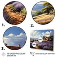 thumbnail image 3 of Designart "Country Charm Lavender landscapes" Landscapes Floater Framed Canvas Art Print, 3 of 7