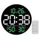 thumbnail image 2 of Reloj Despertador Con Indicador Temperatura Y Humedad Pared Calendario Alarmas Duales 10 Pulgadas, 2 of 9