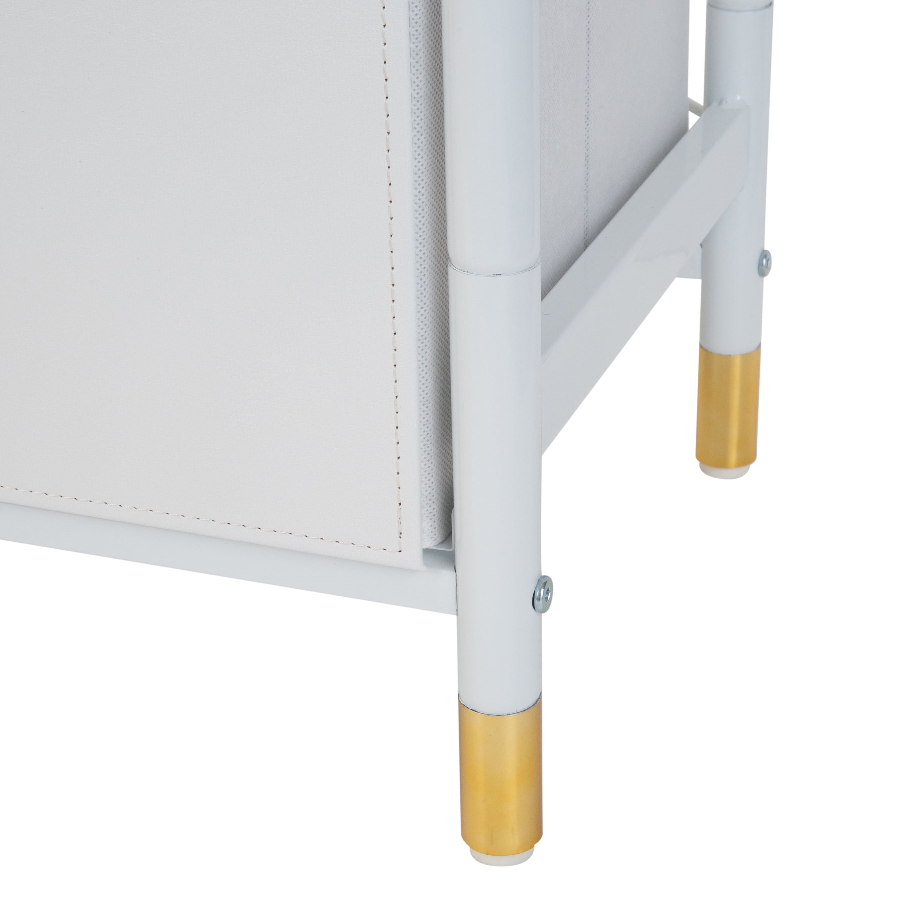 Simplify 2 Drawer Luxury Nightstand in White