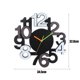 thumbnail image 5 of Decoración De Pared Reloj De Pared Digital 3D Para La Decoración De La Habitación De La Oficina En El Hogar Sweethay HA039829-02, 5 of 6