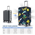 thumbnail image 6 of Bixox Washable Funny Spaceships Printed Luggage Cover, Fashion Suitcase Protector Fits for Large luggage, 6 of 8
