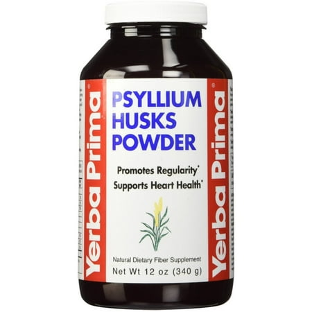 Yerba Prima Psyllium Husk Powder 12 oz (Pack of 4)