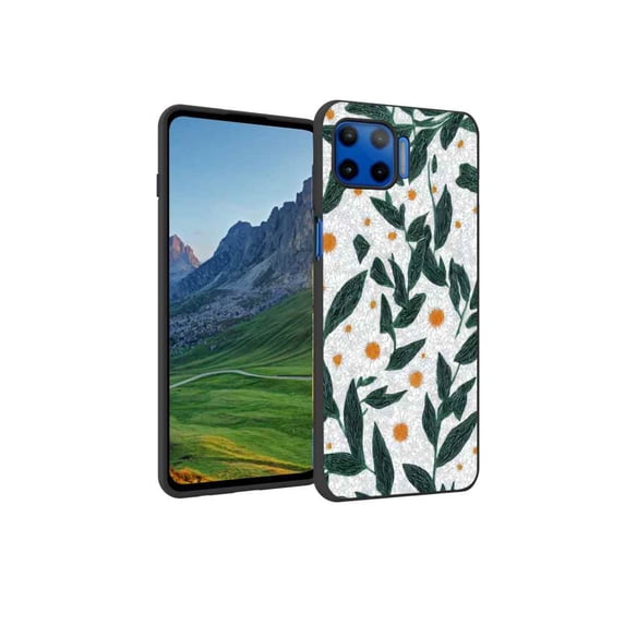 Floral-315 Phone Case, Degined for Moto G 5G Plus Case Men Women, Flexible Silicone Shockproof Case for Moto G 5G Plus