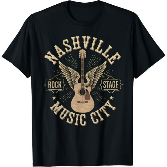 Nashville Music City Tshirt Women Men Tennessee Rock Country T-Shirt Tops Tee