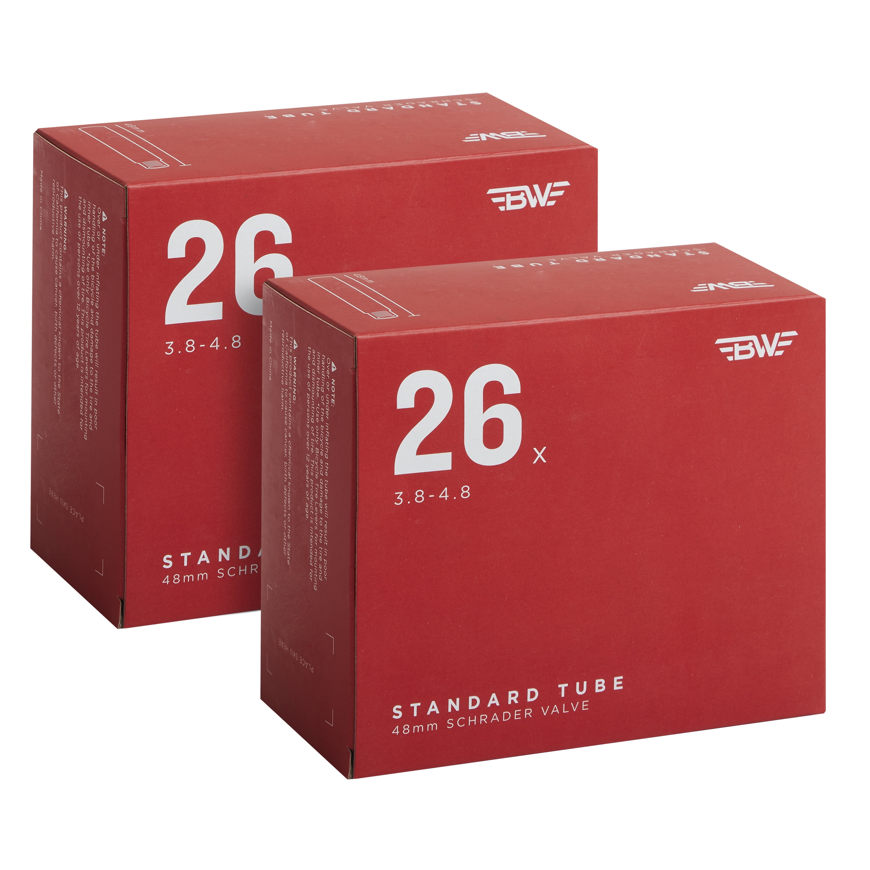 26X1.95-2.125 Schrader Valve 32mm inner tubes w/o boxes ** New ** 2 pack 