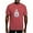 Crimson Red, variant on - Pi Sigma Epsilon Colored Crest T Shirt - Mens Comfort Colors Shirt