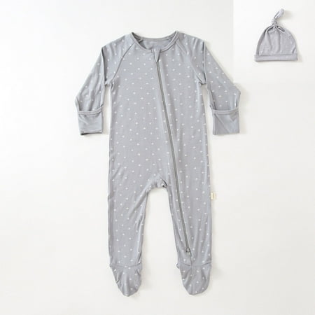 

0-12 Months Newborn Girls Boys Romper Wih Hat Clothes Outfits Set Infnat Toddler Baby Jumpsuit Bodysuit Set Blue 9-12 Months