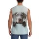 thumbnail image 4 of Fotbe Adorable Puppy Portrait Men's Camiseta sin Mangas Estampada para Hombres, Playera Casual para Gimnasio, Entrenamiento, Playa-XX-Large, 4 of 7