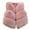 Pink, variant on Breezora Kids Faux Fur Vest Mid Layer for Autumn and Winter Cozy Fleece Lined Outerwear Casual Children Wear 100 Size Beige