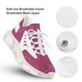 thumbnail image 3 of Paisley Print Radish Red Paisley Colors Walking Shoes for Men Woman Lightweight Tennis Fashion Elastic Sports Shoes Cushion Basketball Shoes, 3 of 7