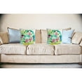 thumbnail image 2 of Flower Wreath Indoor/Outdoor Throw Pillow, 2 of 2
