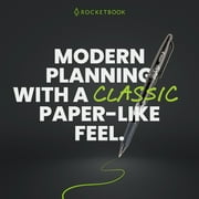 Rocketbook Reusable Flex Planner - Daily, Weekly, Monthly, Annual Executive Size Black